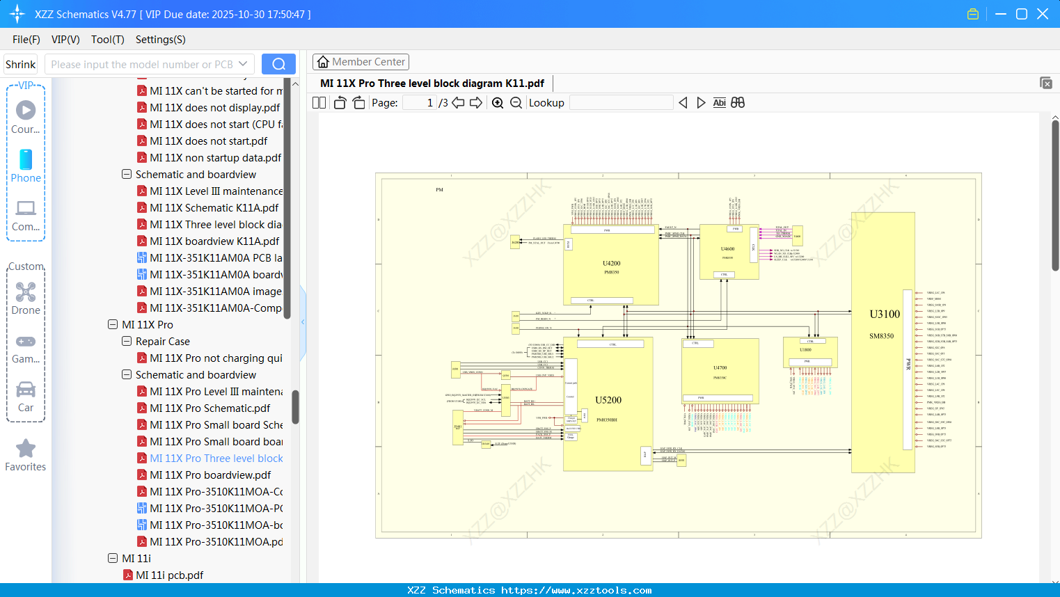 Xiaomi MI 11X Pro Three Level Block Diagram K11